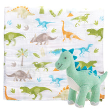 Muslin Blanket and Stuffed Animal