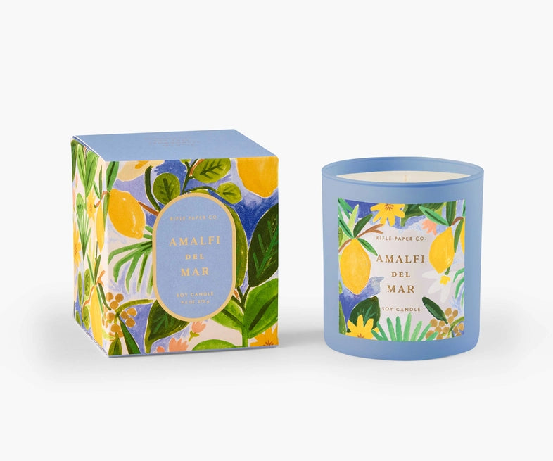 9.5 oz Amalfi Del Mar Glass Candle