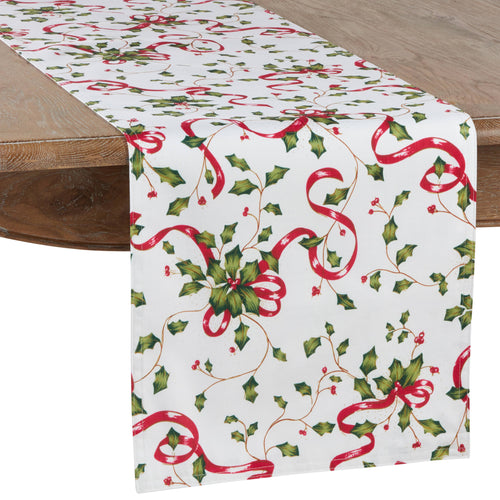 Holly and Ribbon Runner 16