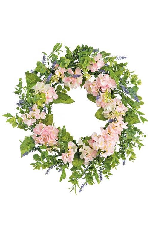 Hydrangea & Lavender Wreath, 24