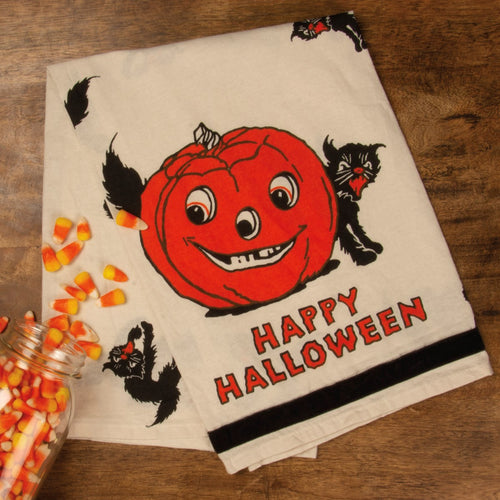 Happy Halloween Vintage Kitchen Towel