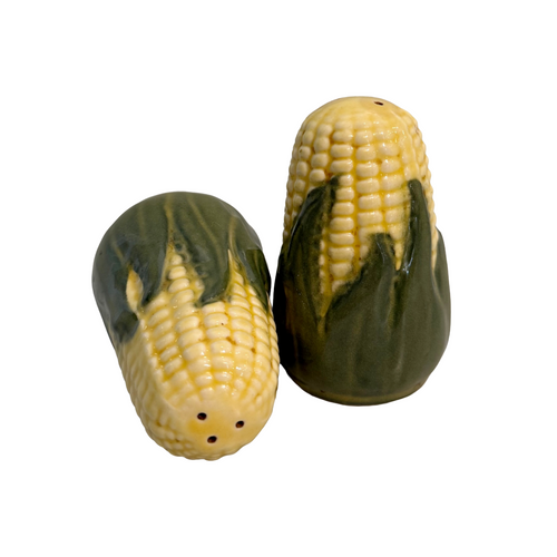 Vintage Corn Salt + Pepper Shakers
