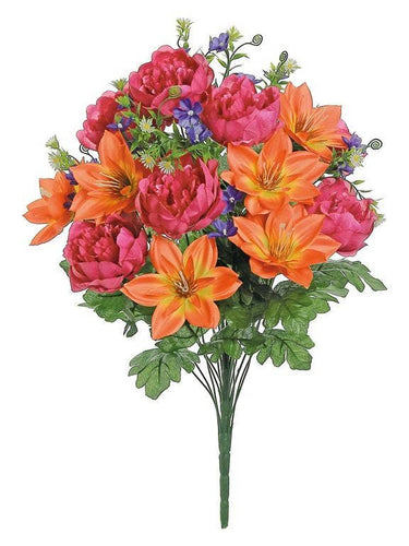 Peony, Clematis, Daisy Bush X, 21, 24