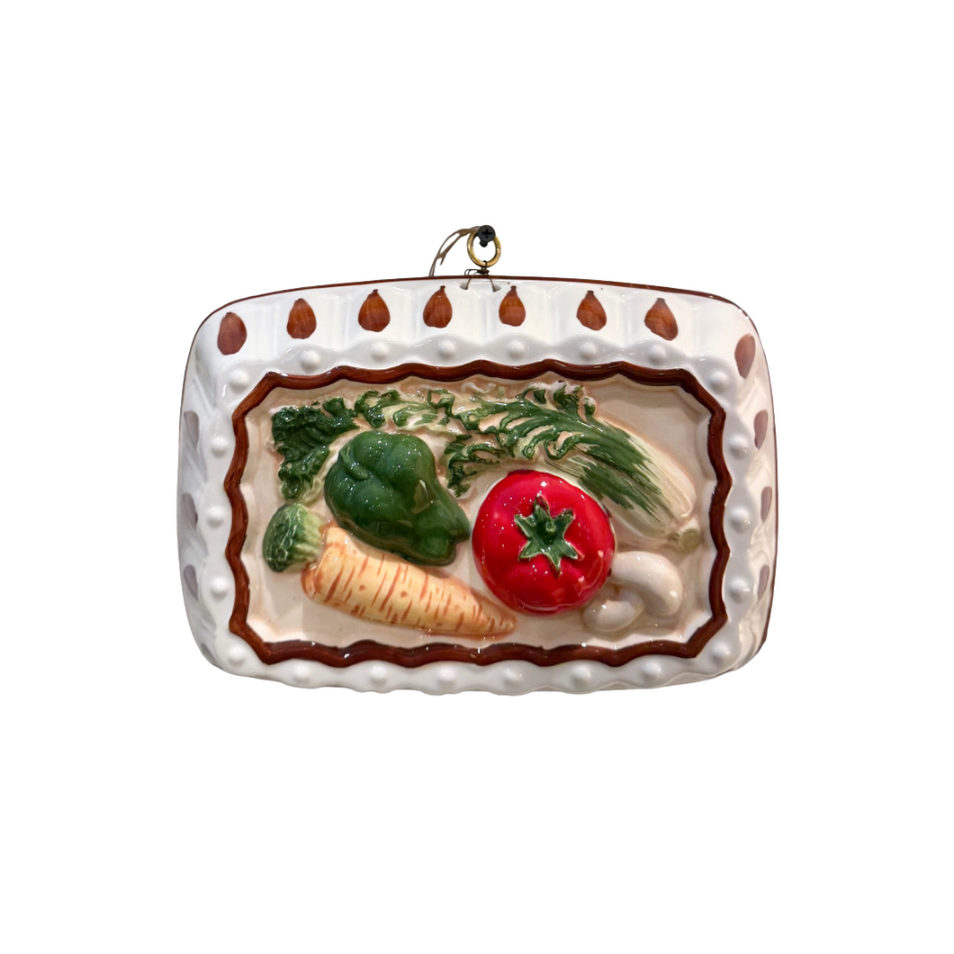 Vintage Veggie Wall Plaque