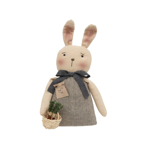 Bunny Doll With Carrot Basket