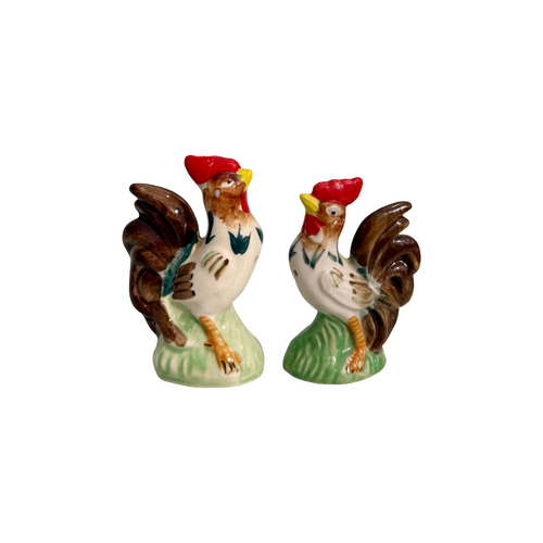 Vintage Rooster Salt & Pepper Shakers