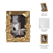 Gold Resin Boho Spring Time Frame, 4x6 in.