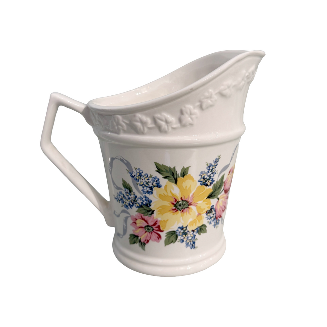 Vintage Martha Stewart Floral Pitcher