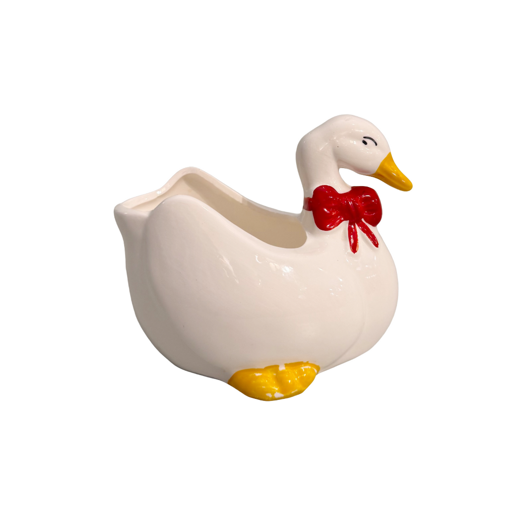 Vintage Goose Planter