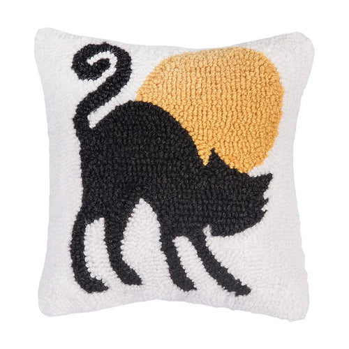 Halloween Black Cat Moonlight Pillow