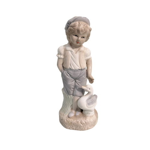 Vintage Porcelain Boy Figurine