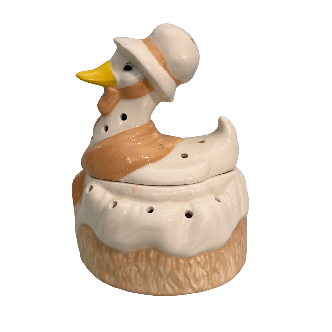 Vintage Duck-Shaped Potpourri Holder