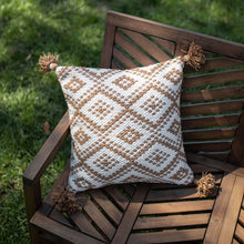 Hand Woven Rook Pillow Brown