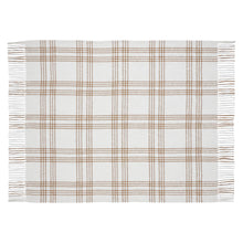 Wheat Plaid Woven Throw 50x60