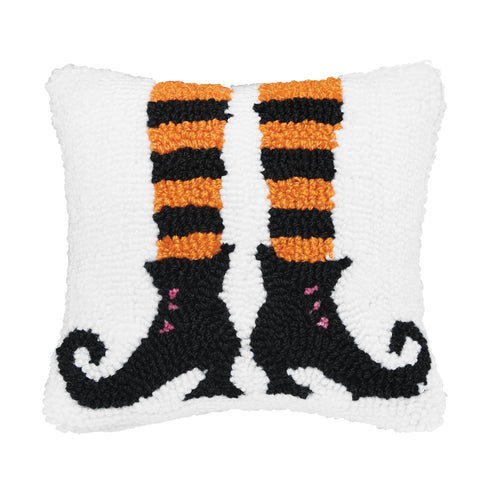 Halloween Witch Legs & Feet Pillow