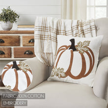 Wheat Plaid Pumpkin Pillow 18x18