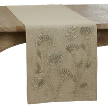 Stone Washed Floral Runner