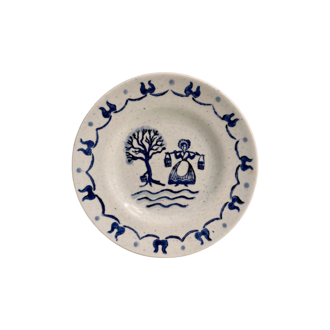 Vintage Metlox Blue & White Plate
