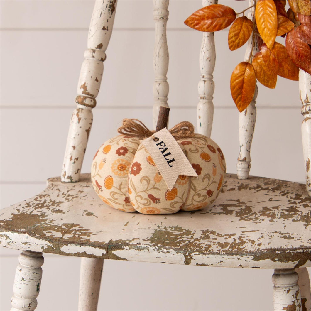 Floral Print Fall Pumpkin