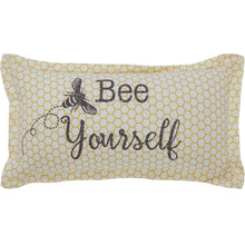 Buzzy Bees Bee Yourself Pillow 7x13