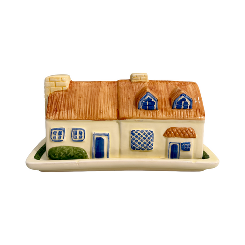 Vintage Cottage Butter Dish