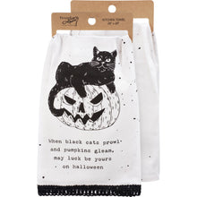 When Black Cats Prowl Kitchen Towel