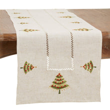 Embroidered Christmas Tree Runner 16"x72"