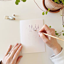 Potted plants paintable watercolor notecard set