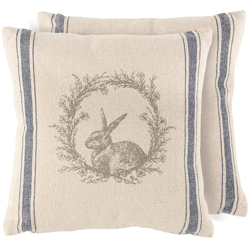 Wreath Rabbit Pillow