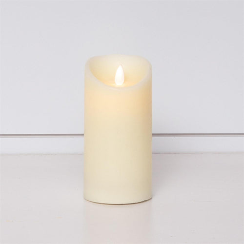 LED Ivory Flickering Pillar