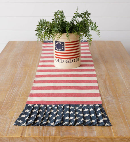 Stars and Stripes with Ruffle Runner