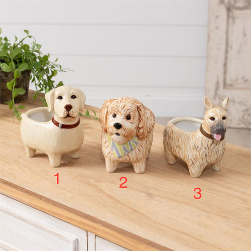 Dog Bud Vase