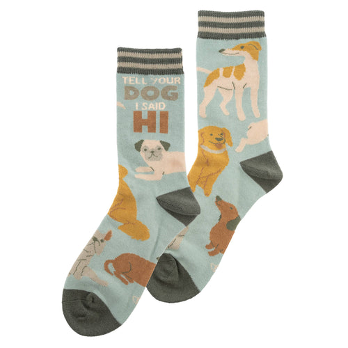 Crew Socks: Tell Your Dog I Said Hi