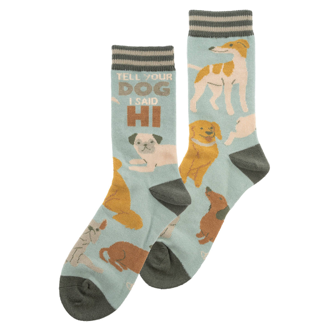Crew Socks: Tell Your Dog I Said Hi