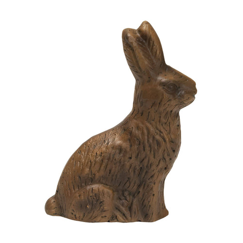 Resin Chocolate Bunny Figurine, 5 inch