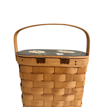 Woven Wicker Daisy Basket