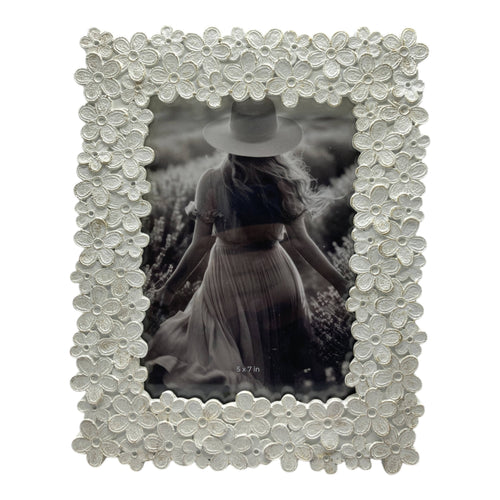 Rectangular Floral Photo Frame