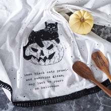 When Black Cats Prowl Kitchen Towel