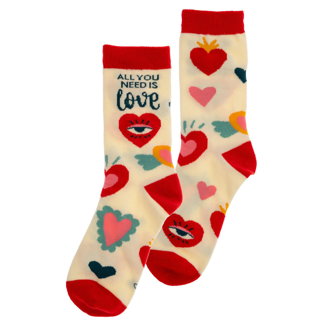 Crew Socks: Hearts