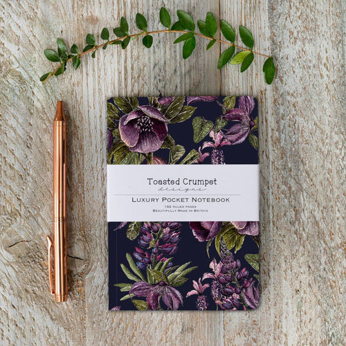 Mulberry Lined Pocket Notebook