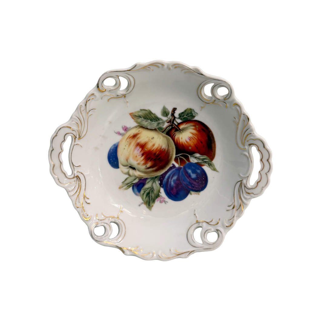 Vintage Porcelain Handled Plate