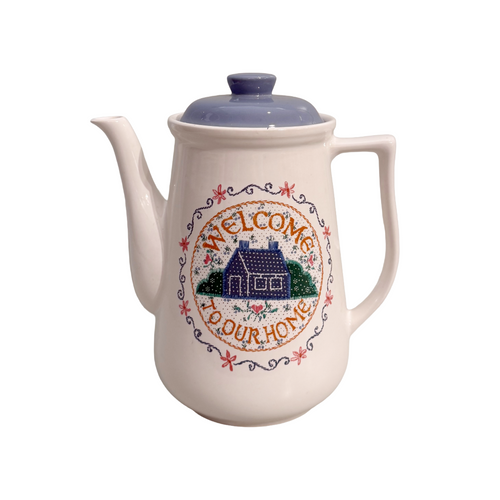 Vintage “Welcome Home” Coffee Pot
