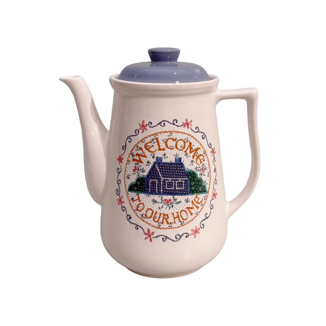 Vintage “Welcome Home” Coffee Pot