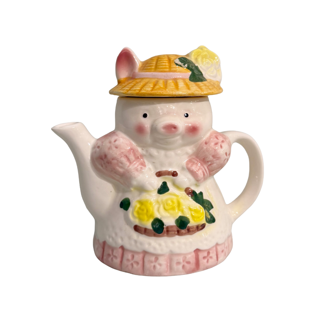 Vintage Novelty Pig Teapot