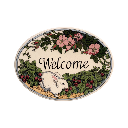 Vintage Welcome Plaque
