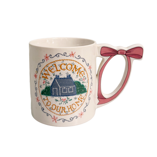 Vintage “Welcome Home” Mug