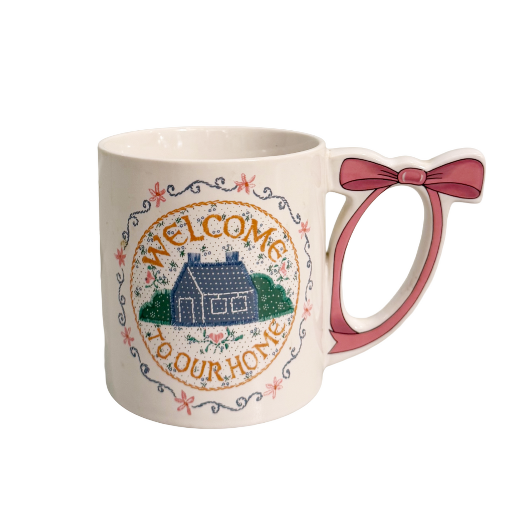 Vintage “Welcome Home” Mug