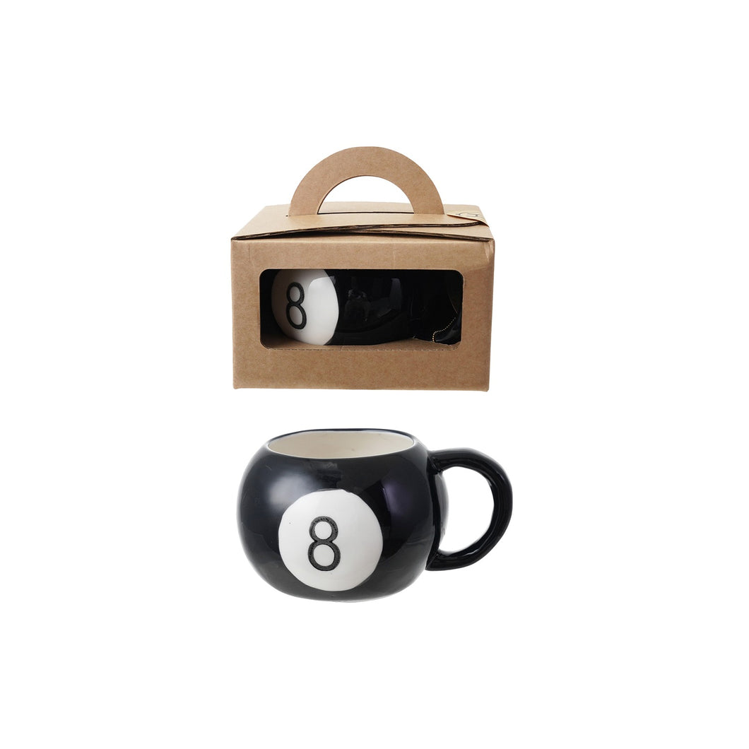 Stoneware Magic 8 Ball Mug