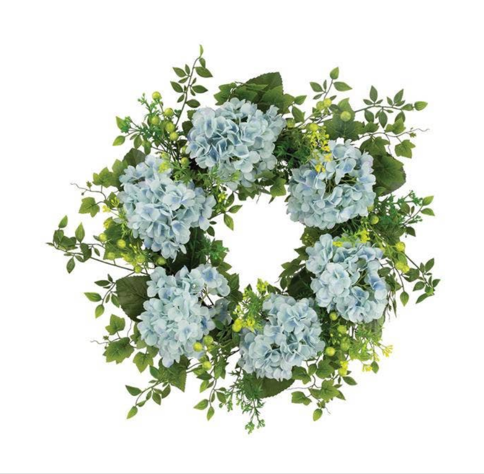 Mixed Hydrangea Berry Wreath 24