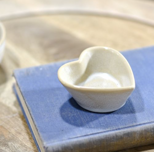 Small Beige Heart Dish